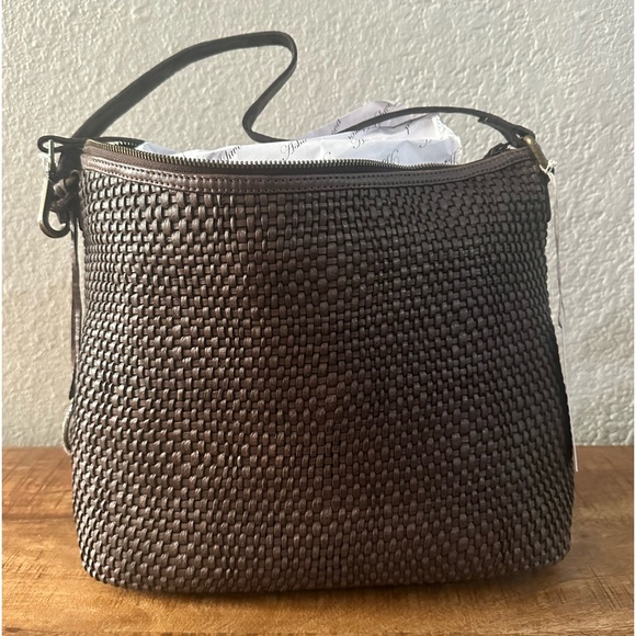 🆕 ASHWOOD WOVEN HOBO BAG IN BROWN - Picture 3 of 10